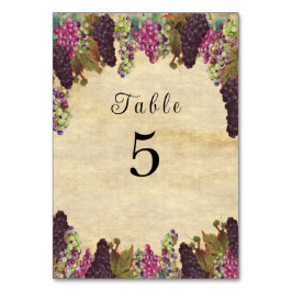 Numeração De Mesa Linda Vintage Vines Russas