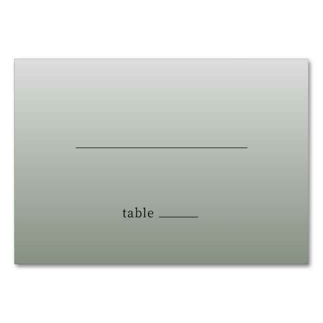Numeração De Mesa Linha Minimalista Cinza Calma (Frente)