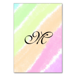 Numeração De Mesa Linhas de cores do stripper do arco-íris adicionam