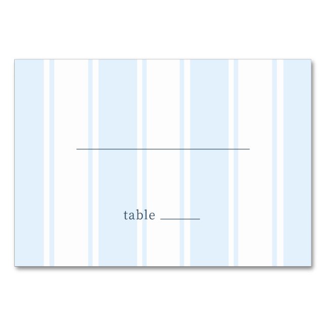Numeração De Mesa Listras Azuis Calmas (Frente)