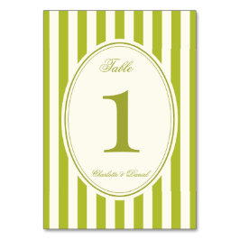 Numeração De Mesa Listras Casamento Chartreuse Personalizado