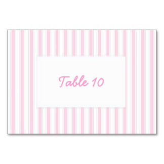 Numeração De Mesa Listras Cor-de-Rosa