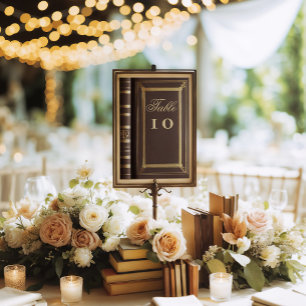 Numeração De Mesa Livro de histórias, casamento de conto de fadas