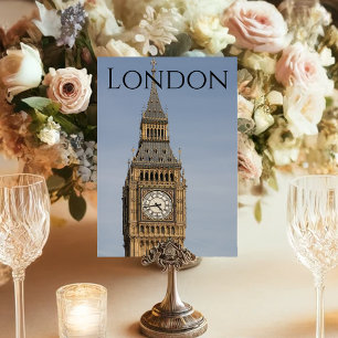 Numeração De Mesa Londres Big Ben Cor Casamento