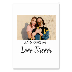 Numeração De Mesa Love Forever LGbtq casal orgulho adicionar nome de