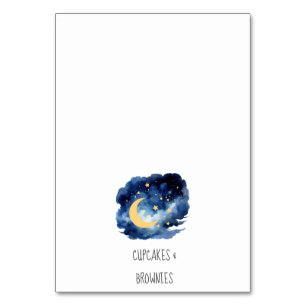 Numeração De Mesa Lua e estrelas Etiquetas de Comida e números de ta