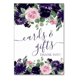 Numeração De Mesa Lush Blossoms | Presente de terras roxas e rosadas