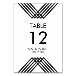 Numeração De Mesa Luxo Stripes