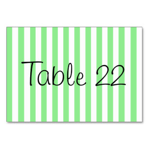Numeração De Mesa Luz - listras verdes