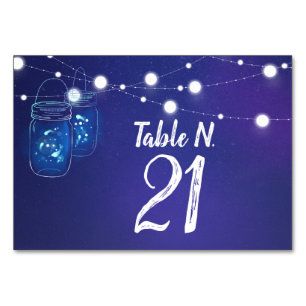 Numeração De Mesa Luz russa acende jares de mason Mesa