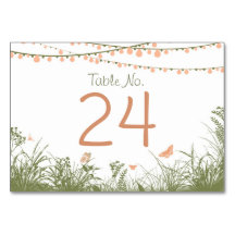 Luzes de String Flores Selvagens Número de Tabela 