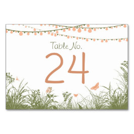 Numeração De Mesa Luzes de String Flores Selvagens Número de Tabela 