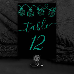 Numeração De Mesa Luzes RPG   Emerald Fantasy Tabletop Gamer Dice