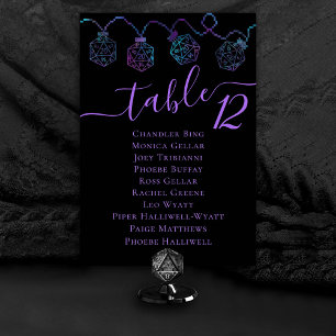 Numeração De Mesa Luzes RPG   Nebula Fantasy Tabletop Guest Name