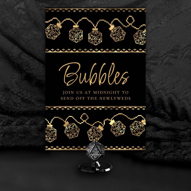 Numeração De Mesa Luzes RPG | Tabletop Gamer de Fantasia Dourada (Customize for various tables (advice, bubbles, snack/sweets/coffee bar, ladies/gentlemen, etc))