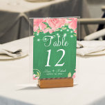 Numeração De Mesa Luzes russas borram peônias cor-de-rosa casamento<br><div class="desc">Número da mesa de casamento russo com texto editável com luzes cintilantes rústicas e grandes rosa cor-de-rosa flores em madeira verde-férn. Ideal para o seu verão primavera | outono | jardim | elegante país russo | casamento temático no quintal exterior.</div>