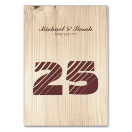 Numeração De Mesa Madeira