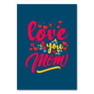 Numeração De Mesa Mãe Art Te Ama Mãe