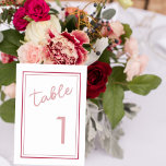 Numeração De Mesa Magenta Moderna e Número de Tabelas de Casamento d<br><div class="desc">Esta placa de número de mesa magenta e rosa moderna é lindamente simples, mas elegante, e perfeita a qualquer momento do ano. Prepare um pequeno calcanhar ou em um quadro transparente para que o viva magenta pop do dorso. Use o modelo simples para inserir os números de tabela, um de...</div>