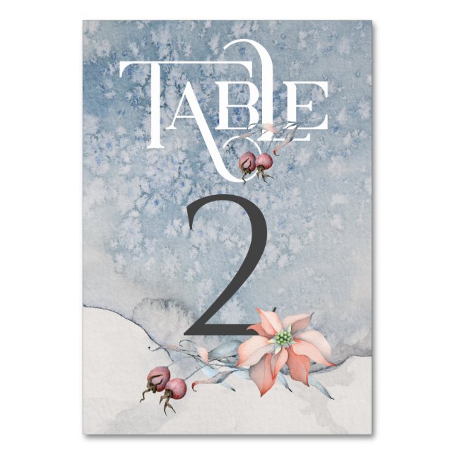 Numeração De Mesa Magia Natal/Mesa Recepção de casamento nº 2 (Frente)