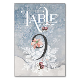 Numeração De Mesa Magia Natal/Mesa Recepção de casamento nº 9