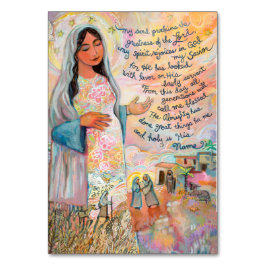 Numeração De Mesa Magnificat Prayer Card, Círculo de Maria