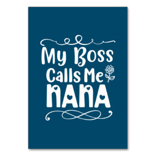 Numeração De Mesa Mamãe Presente Meu Chefe Me Chama Nana