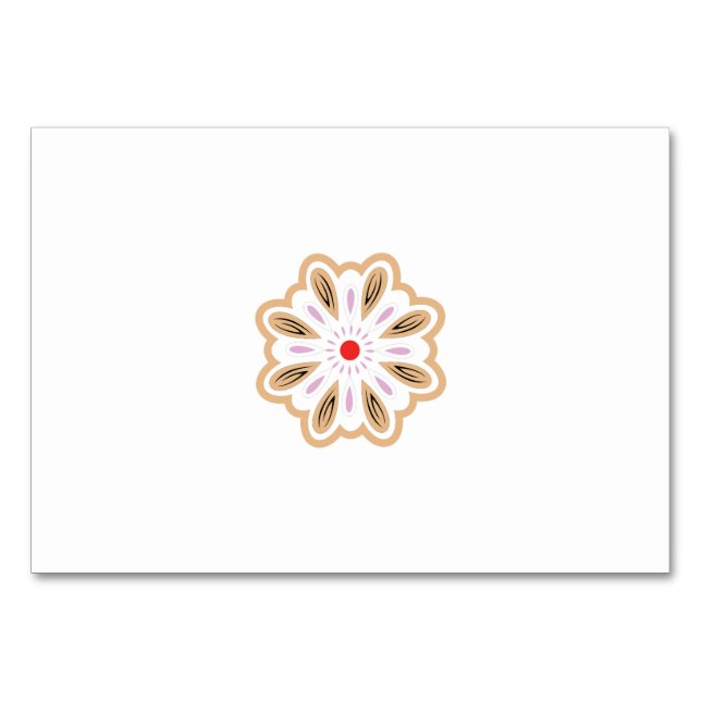 Numeração De Mesa Mandala Flower Art Impressão | Boho Decor (Verso)