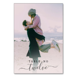 Numeração De Mesa Mão Personalizada de Foto para Casal - Casamento