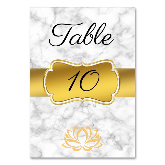 Numeração De Mesa Marble (Frente)