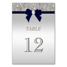 Numeração De Mesa Marinho Blue Faux Arco Silver Sequências