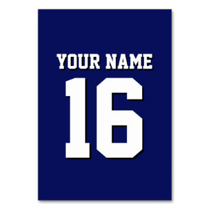 Numeração De Mesa Marinho Blue Sports Jersey Team