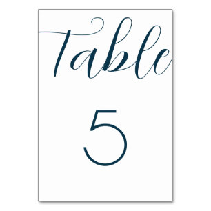 Numeração De Mesa Marinho Blue Wedding