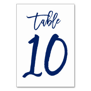 Numeração De Mesa Marinho de Número de Tabela com Letra Chic Mão M