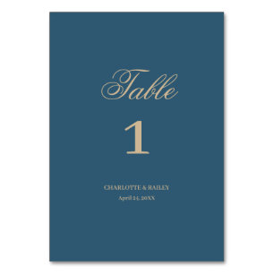 Numeração De Mesa Marinho Dourado Floral Boho Wedding