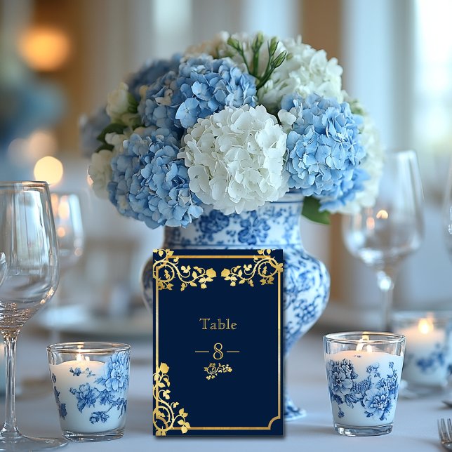 Numeração De Mesa Marinho Rosa Azul e Dourado Casamento (Criador carregado)