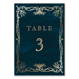 Numeração De Mesa Marinho Whimsical Medieval Wedding