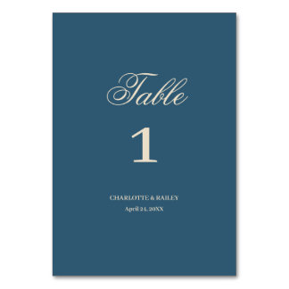 Numeração De Mesa Marinho White Wedding