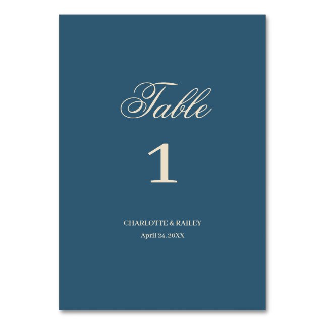 Numeração De Mesa Marinho White Wedding (Frente)