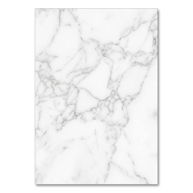 Numeração De Mesa Mármore Branco (Frente)