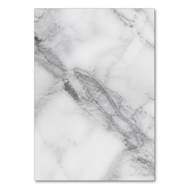 Numeração De Mesa Mármore Branco (Frente)