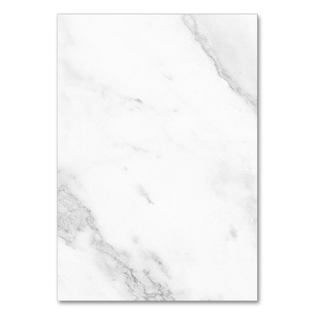 Numeração De Mesa Mármore Branco (Frente)