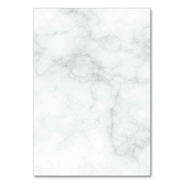 Numeração De Mesa Mármore Branco Moderno (Frente)