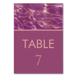 Numeração De Mesa Mármore rose gold Cassis romântico elegante