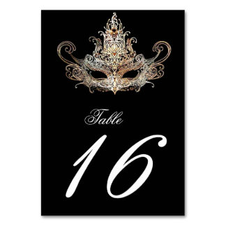 Numeração De Mesa Mascarada Ball