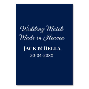 Numeração De Mesa Match de casamento feito no paraíso favorece o azu