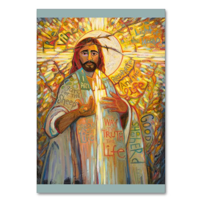 Numeração De Mesa Matthew 16 Bíblia Verso Orador (Frente)