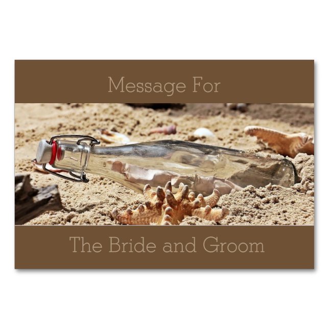 Numeração De Mesa Mensagem para o Casal Feliz (Frente)