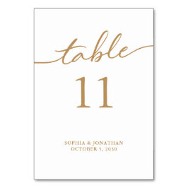 Numeração De Mesa Mesa 11 Caligrafia Personalizada pela Caligrafia D