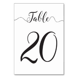 Numeração De Mesa Mesa 20 Números de Tabela de Casamento